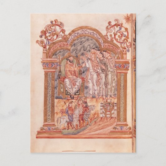 De Magi Visiting King Herod Briefkaart (Voorkant)