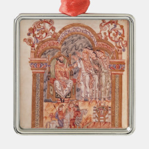 De Magi Visiting King Herod Metalen Ornament