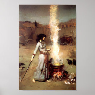 De Magic Circle John William Waterhouse Poster