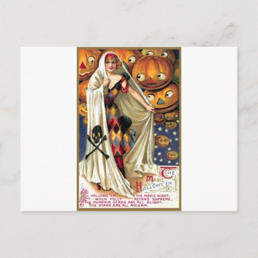 De Magic Halloween Briefkaart (Voorkant)