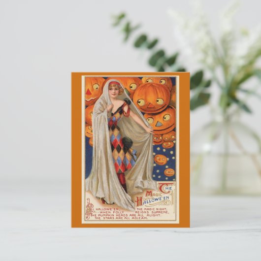 "De Magic Halloween"  kaart (Staand voorkant)