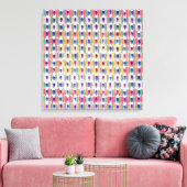 De Magic Marker Pattern Art uit 1980, C.E. Canvas Afdruk (Insitu (Woonkamer))