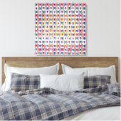 De Magic Marker Pattern Art uit 1980, C.E. Canvas Afdruk (Insitu (Slaapkamer))