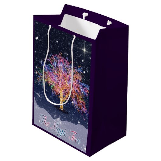 De Magic Tree Bag Medium Cadeauzakje (Achterkant Gekanteld)