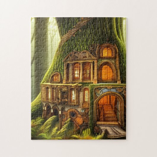 De Magical Carved Treehouse Legpuzzel (Verticaal)