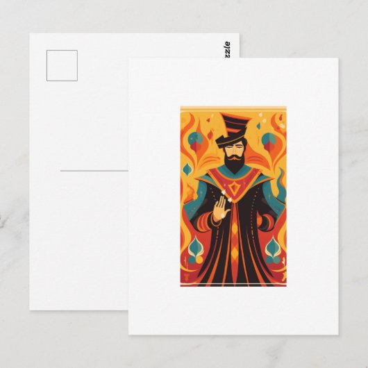 De Magician Tarot kaart (Voorkant / Achterkant)