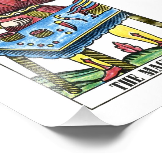 De Magicische Tarotkaart Foto Afdruk (Hoek)