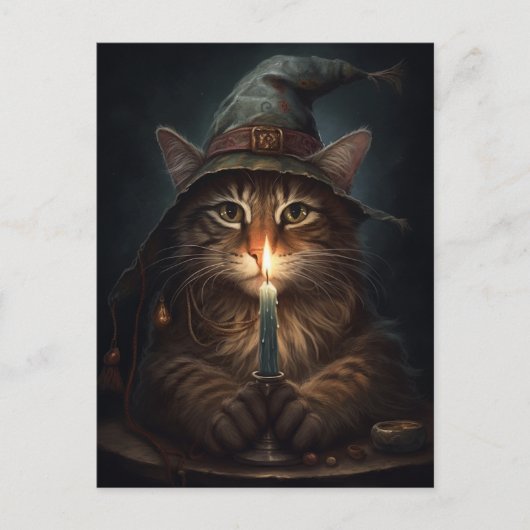 De Magick Kat Briefkaart (Voorkant)