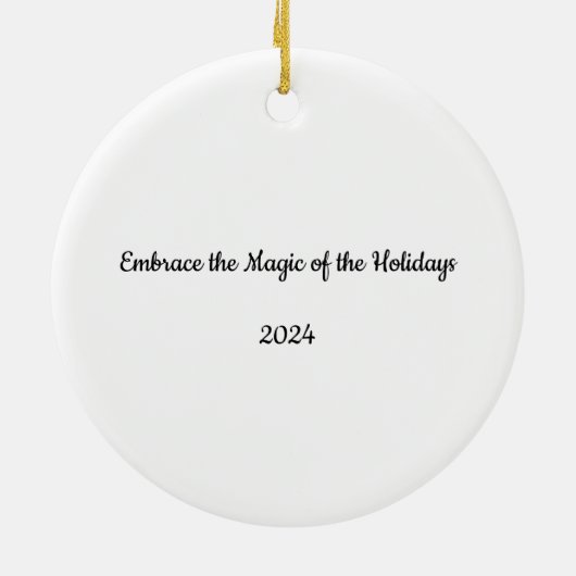 De Magie omhelzen Keramisch Ornament (Achterkant)