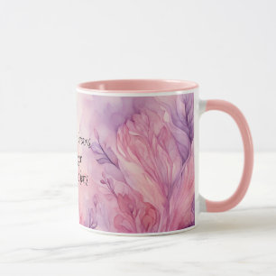 De magie van bloemen in Paarse en roze tinten Mok