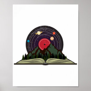 de magie van boeken  vinyl record poster