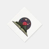 de magie van boeken  vinyl record servet (Hoek)