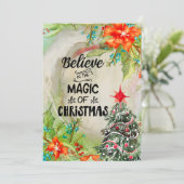 De Magie van de Kerstboom & Cadeaus Kerstkaart (Staand voorkant)