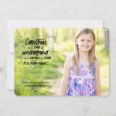 De magie van de kerstfotofeestkaart feestdagenkaart (Voorkant)