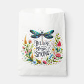 De magie van de lente bloemen bedankzakje (Voorkant)