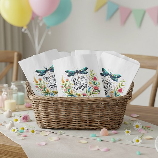 De magie van de lente bloemen bedankzakje