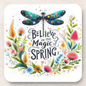 De magie van de lente bloemen bier onderzetter (Voorkant)