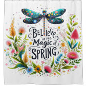 De magie van de lente bloemen douchegordijn (Voorkant)