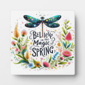 De magie van de lente bloemen fotoplaat (Voorkant)