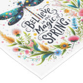 De magie van de lente bloemen korte tafelloper (Hoek)