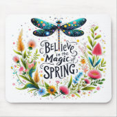 De magie van de lente bloemen muismat (Voorkant)