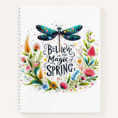 De magie van de lente bloemen notitieboek (Voorkant)