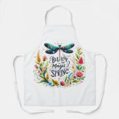 De magie van de lente bloemen schort (Voorkant)