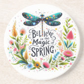 De magie van de lente bloemen zandsteen onderzetter (Voorkant)