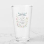 De magie van de lente bloemrijk glas (Achterkant)