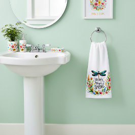 De magie van de lente bloemrijk handdoek