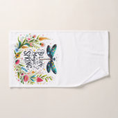 De magie van de lente bloemrijk handdoek (Handdoek)