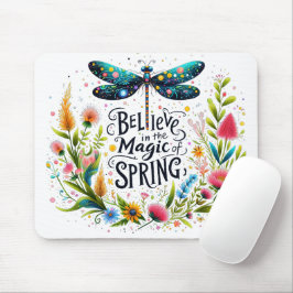 De magie van de lente bloemrijk muismat