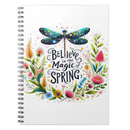 De magie van de lente bloemrijk notitieboek