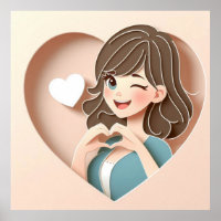 De magie van de liefde van Winking Girl