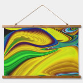 De Magie van de Zomer, Abstracte 3D Kunst Hangend Wandkleed (Voorkant)