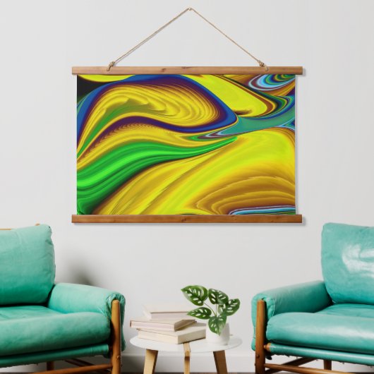 De Magie van de Zomer, Abstracte 3D Kunst Hangend Wandkleed (Woonkamer)