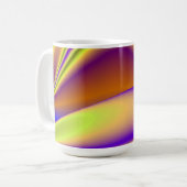 De Magie van de Zomer, Abstracte 3D Kunst Koffiemok (Voorkant links)