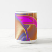De Magie van de Zomer, Abstracte 3D Kunst Koffiemok (Center)