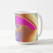 De Magie van de Zomer, Abstracte 3D Kunst Koffiemok (Voorkant rechts)