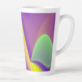 De Magie van de Zomer, Abstracte 3D Kunst Latte Mok (Rechts)
