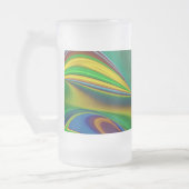De Magie van de Zomer, Abstracte 3D Kunst Matglas Bierpul (Links)