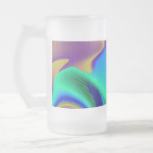 De Magie van de Zomer, Abstracte 3D Kunst Matglas Bierpul (Links)