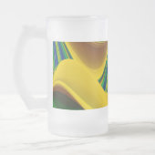 De Magie van de Zomer, Abstracte 3D Kunst Matglas Bierpul (Links)