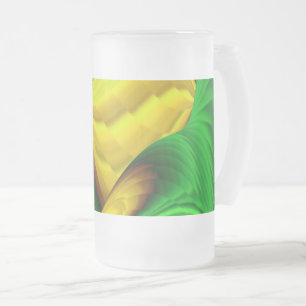 De Magie van de Zomer, Abstracte 3D Kunst Matglas Bierpul