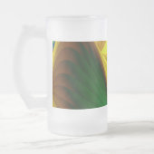 De Magie van de Zomer, Abstracte 3D Kunst Matglas Bierpul (Links)