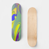 De Magie van de Zomer, Abstracte 3D Kunst Persoonlijk Skateboard (Voorkant)