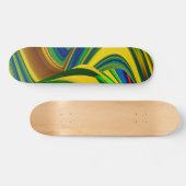 De Magie van de Zomer, Abstracte 3D Kunst Persoonlijk Skateboard (Horizontaal)