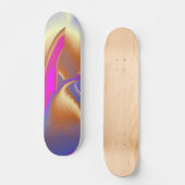 De Magie van de Zomer, Abstracte 3D Kunst Persoonlijk Skateboard (Voorkant)