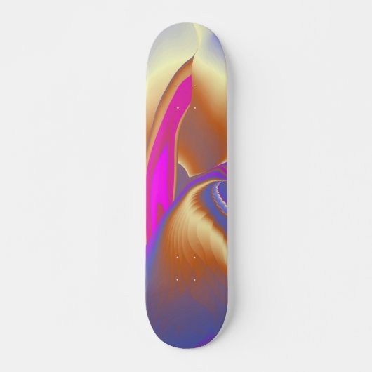 De Magie van de Zomer, Abstracte 3D Kunst Persoonlijk Skateboard (Voorkant)