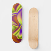 De Magie van de Zomer, Abstracte 3D Kunst Persoonlijk Skateboard (Voorkant)